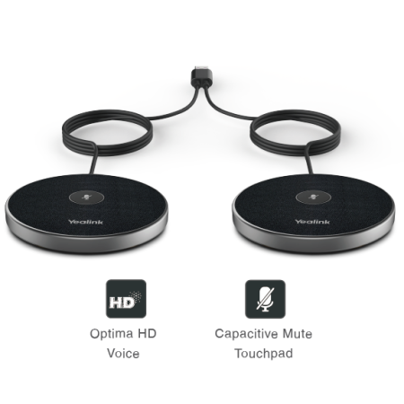 Yealink CPE95, комплект из двух микрофонов для конференц-телефона CP965 и видеотерминалов Yealink